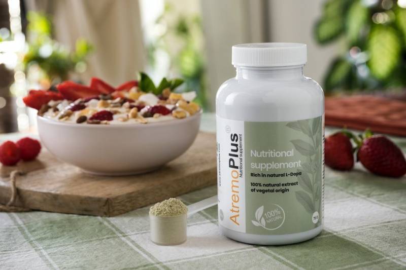 AtremoPlus®  la garantie d'un complément alimentaire innovant riche en L-Dopa d'origine 100% naturelle.